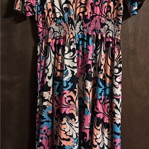 Vibrant Patterned Dress